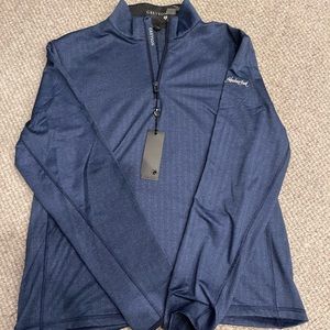 Greyson half zip long sleeve with shadow creek logo NWT